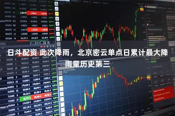 日斗配资 此次降雨，北京密云单点日累计最大降雨量历史第三